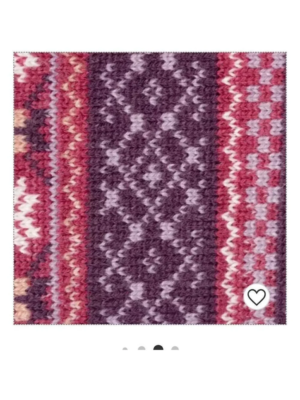 NIB Muk Luks Tassel Slipper Socks XL Berry Fair isle design with grey sole